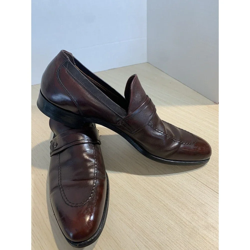 E.T. Wright Men's Burgundy Dress Loafers US Mens sz. 13AAA